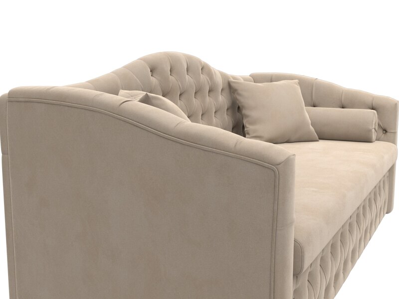 Диван детский прямой Мечта, Велюр, SEVEN 729 бежевый