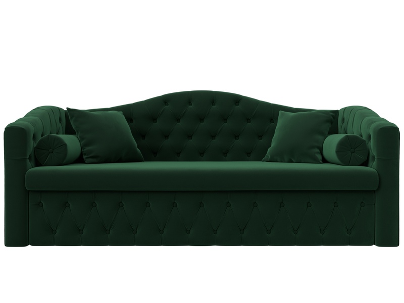 Диван детский прямой Мечта, Велюр, SEVEN 626 зеленый