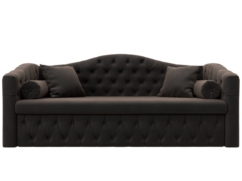 Диван детский прямой Мечта, Велюр, SEVEN 727 коричневый