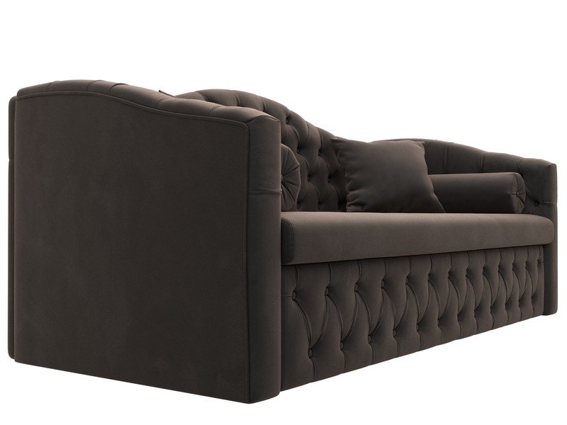 Диван детский прямой Мечта, Велюр, SEVEN 727 коричневый