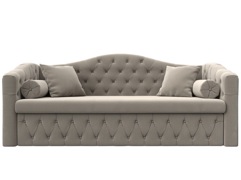 Диван детский прямой Мечта, Микровельвет, Бежевый