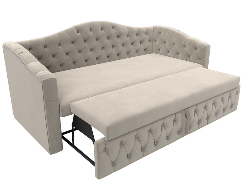 Диван детский прямой Мечта, Микровельвет, Бежевый