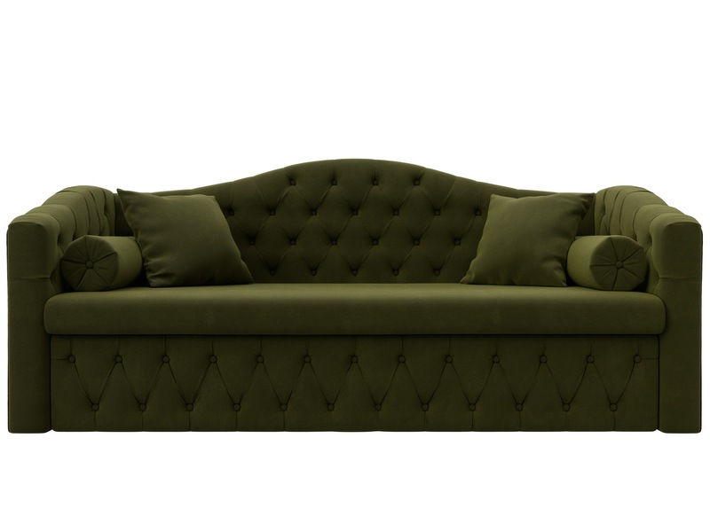 Диван детский прямой Мечта, Микровельвет, Зеленый