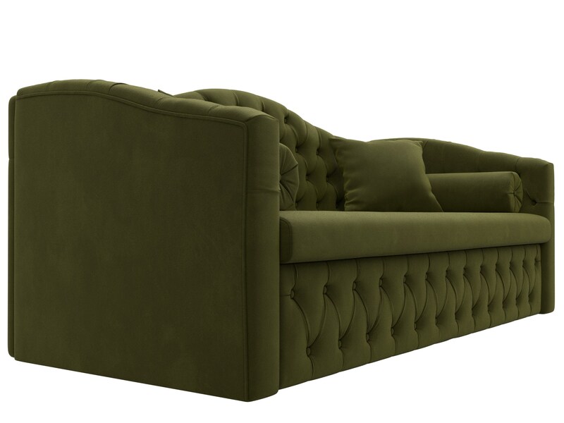 Диван детский прямой Мечта, Микровельвет, Зеленый