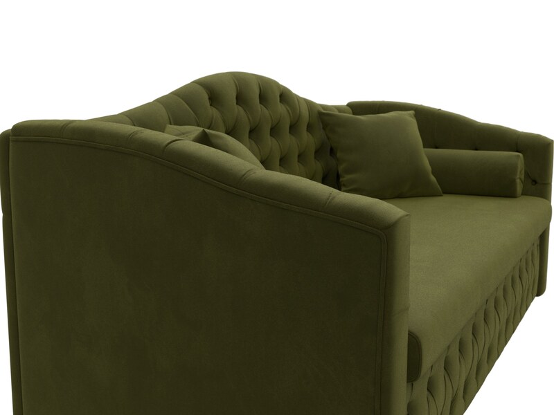 Диван детский прямой Мечта, Микровельвет, Зеленый