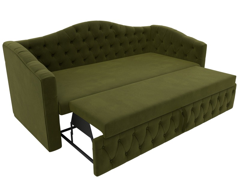 Диван детский прямой Мечта, Микровельвет, Зеленый