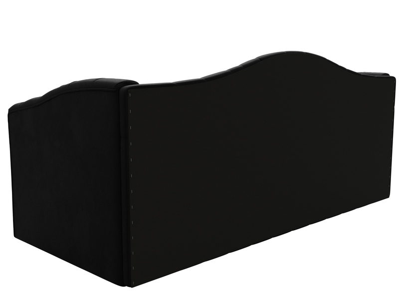 Диван детский прямой Мечта, Микровельвет, Черный