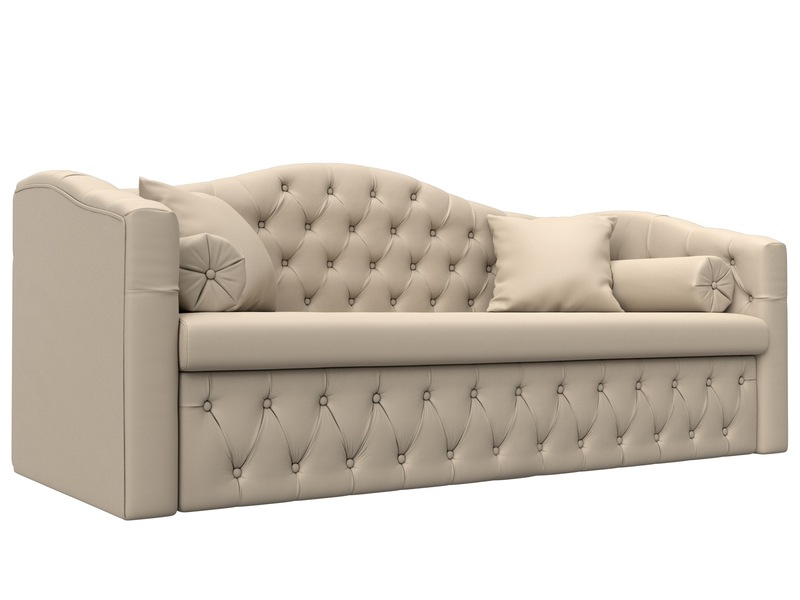 Диван детский прямой Мечта, Экокожа, Бежевый