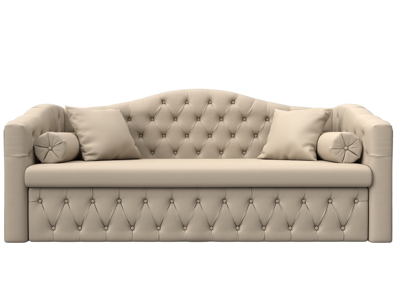 Диван детский прямой Мечта, Экокожа, Бежевый