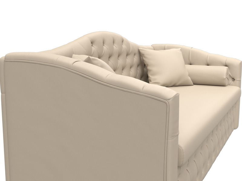 Диван детский прямой Мечта, Экокожа, Бежевый