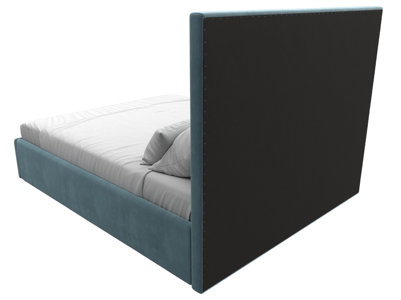Кровать интерьерная Афродита 160, Велюр, SEVEN 113 бирюзовый