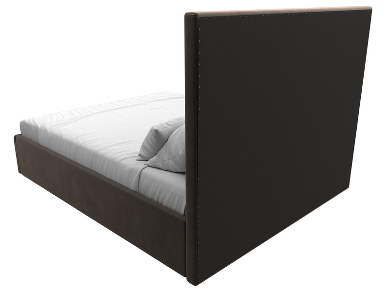 Кровать интерьерная Афродита 160, Велюр, SEVEN 727 коричневый