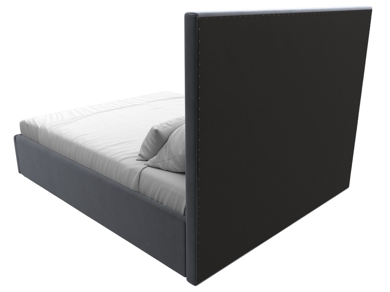 Кровать интерьерная Афродита 160, Велюр, SEVEN 17 серый