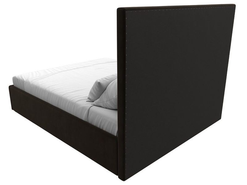 Кровать интерьерная Афродита 160, Микровельвет, Коричневый