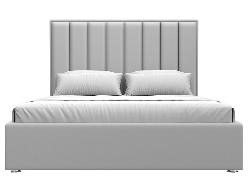 Кровать интерьерная Афродита 160, Экокожа, Белый