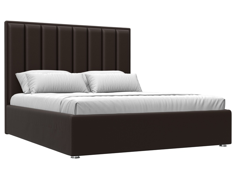 Кровать интерьерная Афродита 160, Экокожа, Коричневый