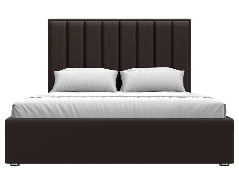 Кровать интерьерная Афродита 160, Экокожа, Коричневый