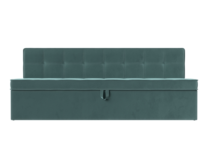 Диван кухонный прямой Техас, Велюр, SEVEN 113 бирюзовый