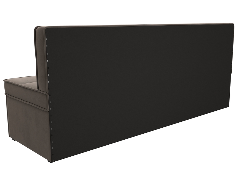 Диван кухонный прямой Техас, Велюр, SEVEN 727 коричневый