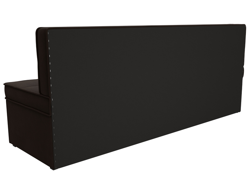 Диван кухонный прямой Техас, Микровельвет, Коричневый