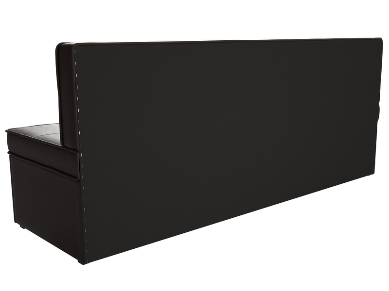 Диван кухонный прямой Техас, Экокожа, Коричневый