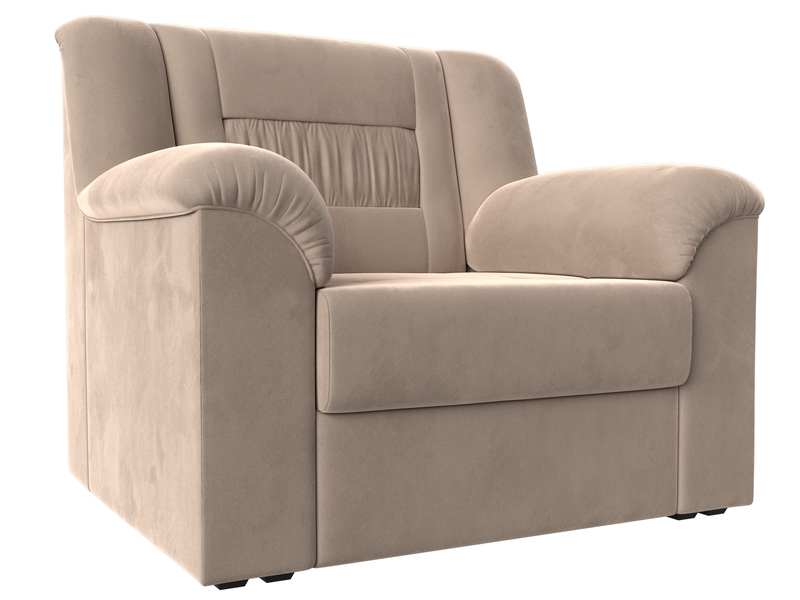 Кресло Карелия, Велюр, SEVEN 729 бежевый
