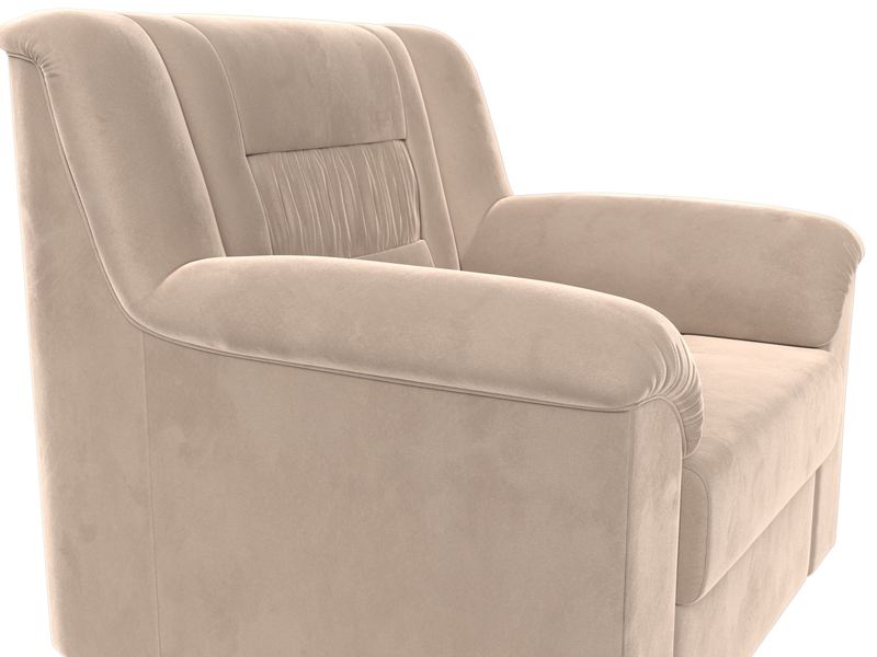 Кресло Карелия, Велюр, SEVEN 729 бежевый