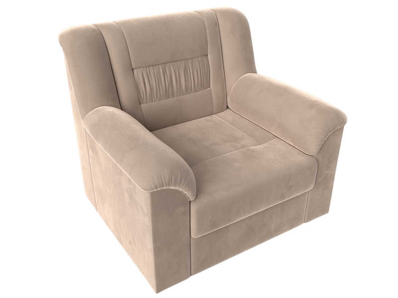 Кресло Карелия, Велюр, SEVEN 729 бежевый