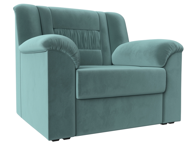 Кресло Карелия, Велюр, SEVEN 113 бирюзовый