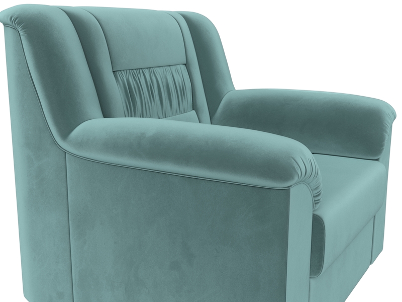 Кресло Карелия, Велюр, SEVEN 113 бирюзовый
