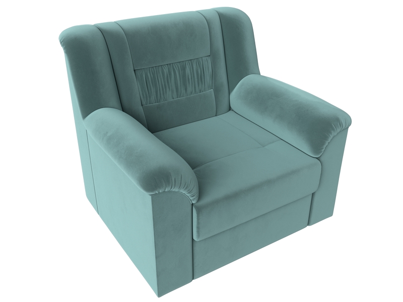Кресло Карелия, Велюр, SEVEN 113 бирюзовый