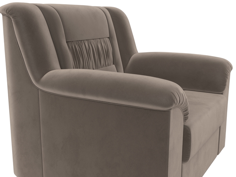 Кресло Карелия, Велюр, SEVEN 727 коричневый
