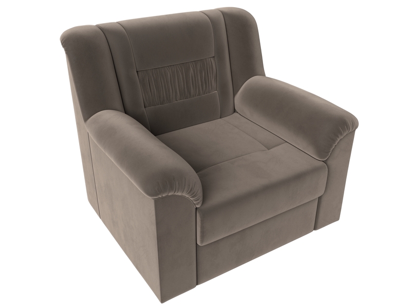 Кресло Карелия, Велюр, SEVEN 727 коричневый