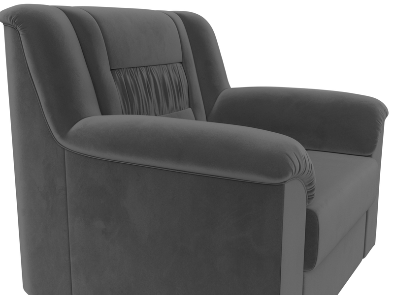 Кресло Карелия, Велюр, SEVEN 17 серый