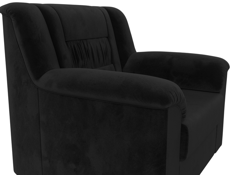 Кресло Карелия, Велюр, SEVEN 35 черный