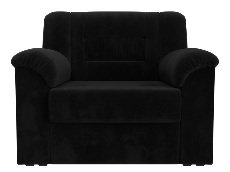 Кресло Карелия, Велюр, SEVEN 35 черный