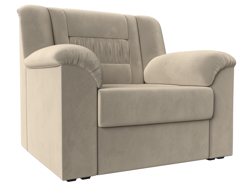 Кресло Карелия, Микровельвет, Бежевый