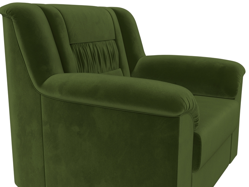 Кресло Карелия, Микровельвет, Зеленый