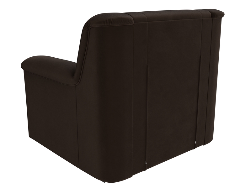Кресло Карелия, Микровельвет, Коричневый