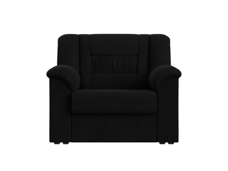 Кресло Карелия, Микровельвет, Черный