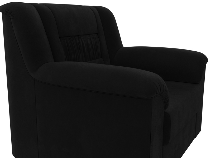 Кресло Карелия, Микровельвет, Черный