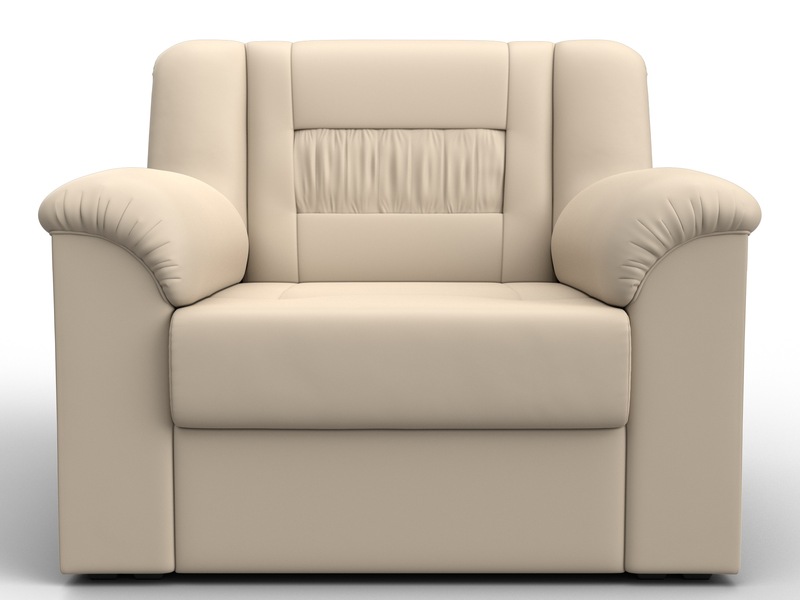 Кресло Карелия, Экокожа, Бежевый