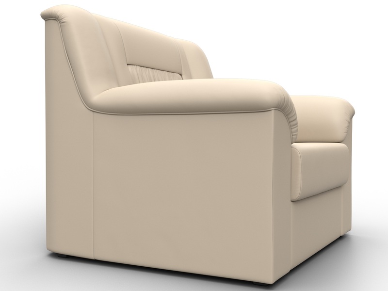 Кресло Карелия, Экокожа, Бежевый