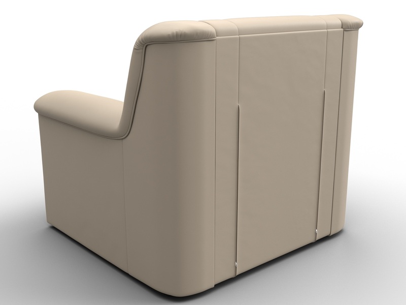 Кресло Карелия, Экокожа, Бежевый