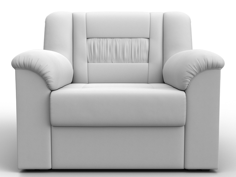 Кресло Карелия, Экокожа, Белый