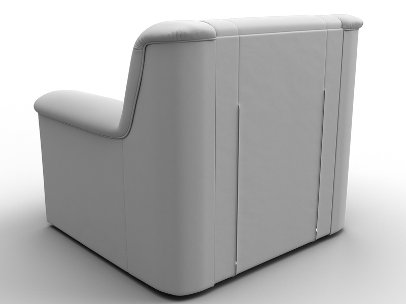 Кресло Карелия, Экокожа, Белый