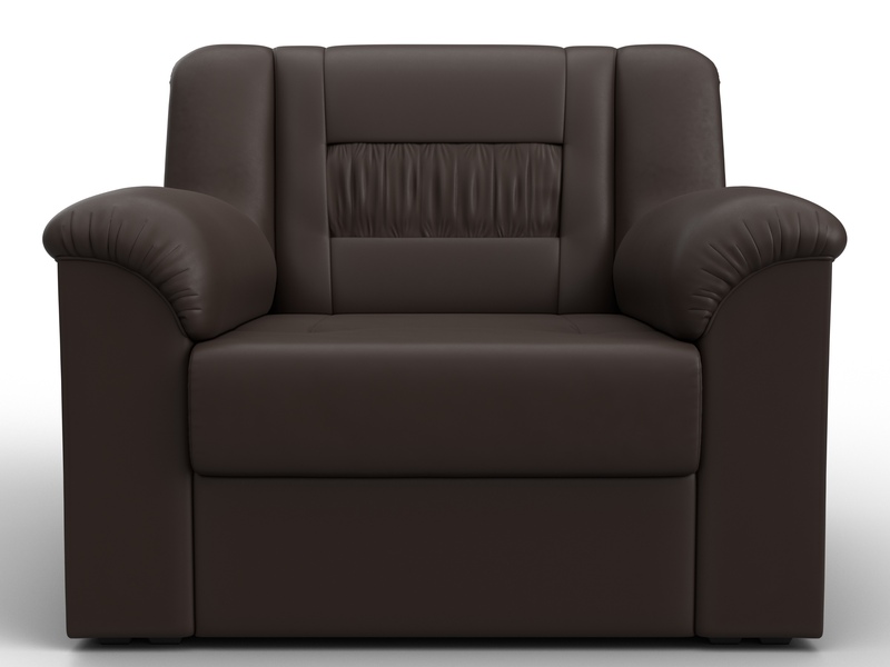 Кресло Карелия, Экокожа, Коричневый