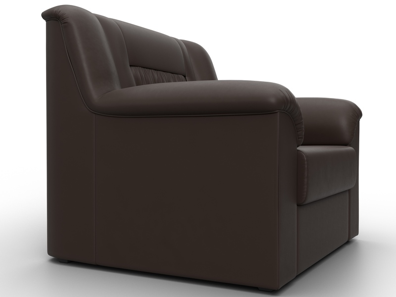 Кресло Карелия, Экокожа, Коричневый