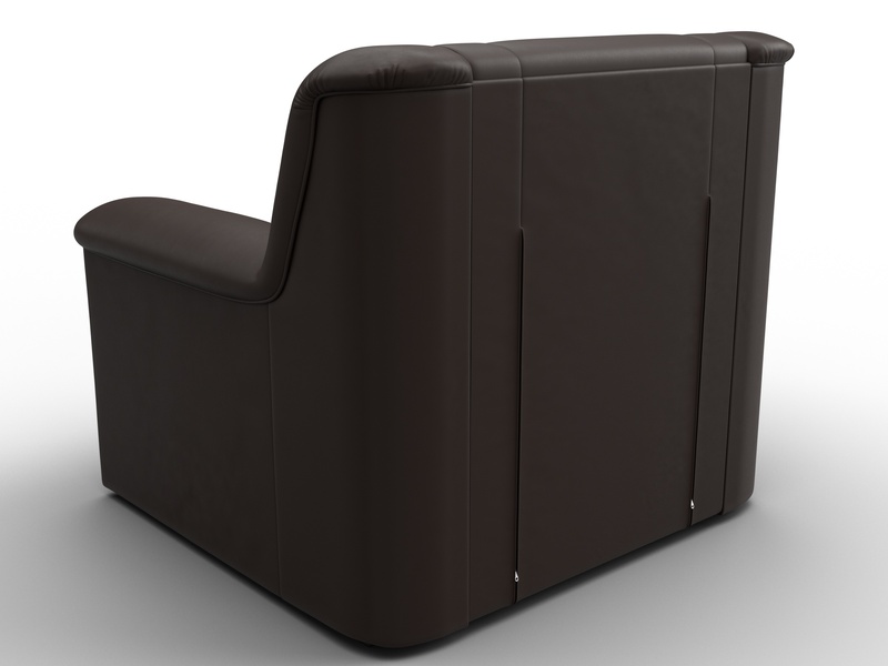 Кресло Карелия, Экокожа, Коричневый