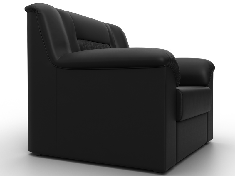 Кресло Карелия, Экокожа, Черный